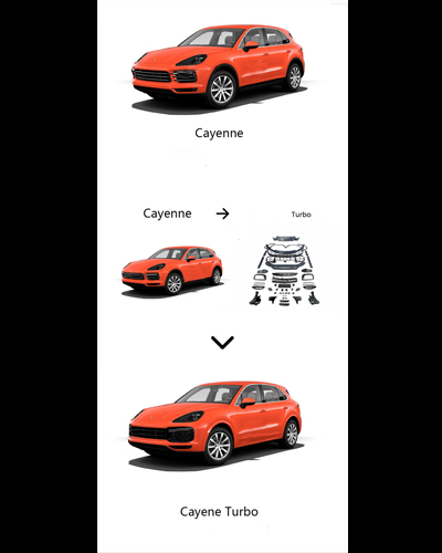 BODYKIT NÂNG CẤP PORSCHE CAYENNE LÊN TURBO